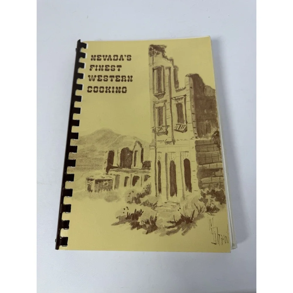 1983 Nevada's‎ Finest Western Cooking Cookbook Women's Club Spiral Vintage